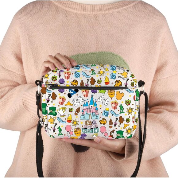 Chic Small World Magic Castle Shoulder Bag - Perfect for Outdoor Activities - Picture 5 of 7